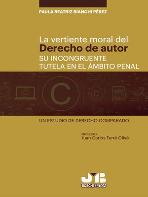 cover image of La vertiente moral del derecho de autor
